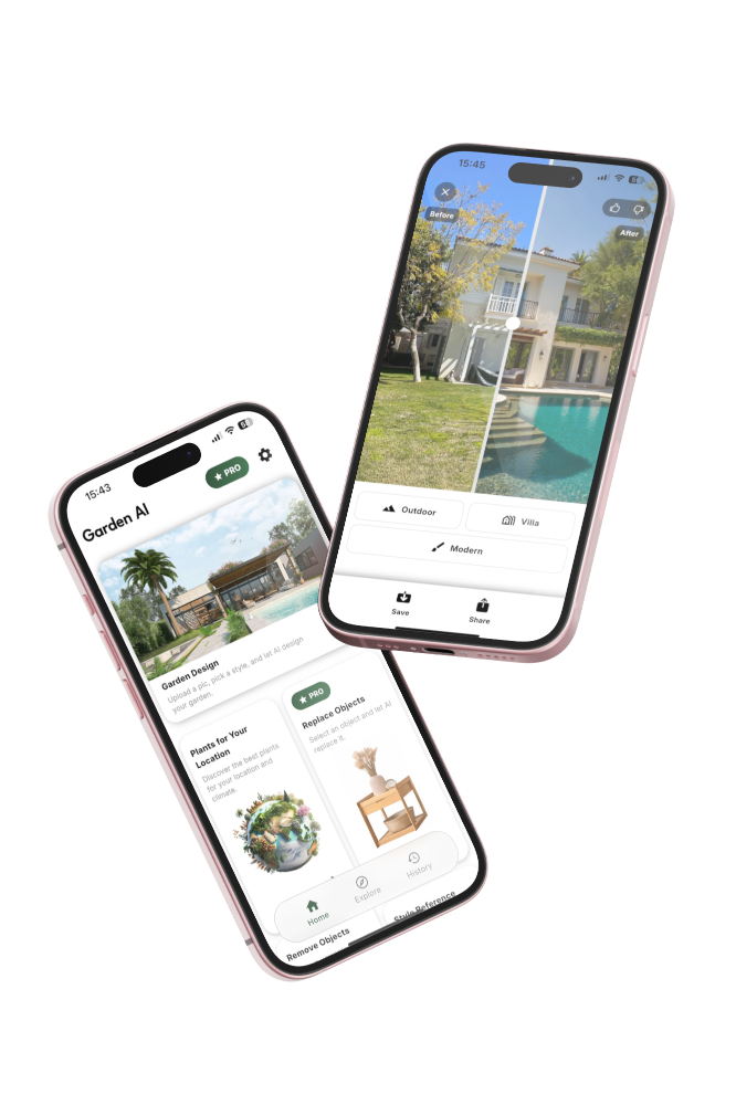 Garden AI App Mockup